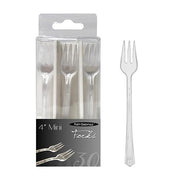 4" Mini Forks - Clear 30 Ct.