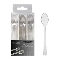4" Mini Spoons - Clear 30 Ct.
