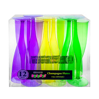 Mardi Gras Champagne Flute 12 ct.