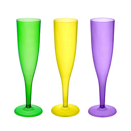 Mardi Gras Champagne Flute 12 ct.
