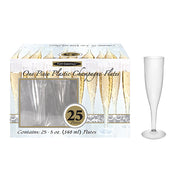 1 PC. CHAMPAGNE FLUTES - CLEAR 25CT. BOX