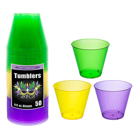 9oz. Mardi Gras Tumblers 50 ct.