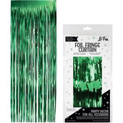 Green Foil Fringe Curtain 36" X 96 "