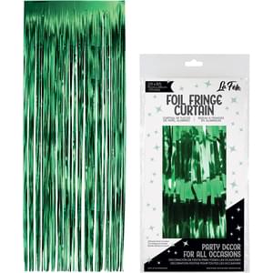 Green Foil Fringe Curtain 36
