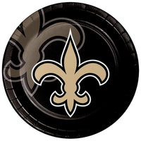 New Orleans 9in. Dinner Saints Paper Plates 8 ct.
