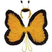 BUTTERFLY WINGS YELLOW FEATHER 18"