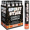 12" CONFETTI SPIRIT STICK - ORANGE