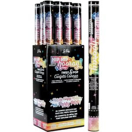 24" CELEBRATION CANNON MULTICOLOR METALLIC STREAMERS & CONFETTI