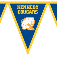 Custom School Spirit Pennant Banner