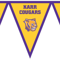 Custom School Spirit Pennant Banner