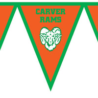 Custom School Spirit Pennant Banner