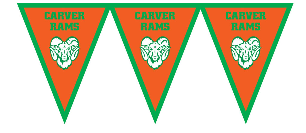 Custom School Spirit Pennant Banner