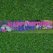 Unicorn Happy Birthday - WEEKEND Yard Card Rental
