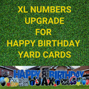 Add-on: XL Numbers on Birthday Yard Cards