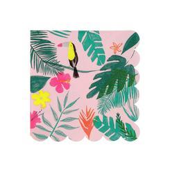 Pink Tropical Beverage Napkins 20 ct. 