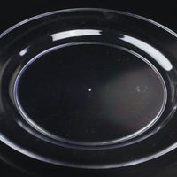 9" CLEAR PLASTIC PLATE - 18CT