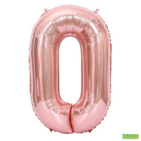 34" ROSE GOLD NUMBER MYLAR/FOIL BALLOON