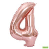 34" ROSE GOLD NUMBER MYLAR/FOIL BALLOON