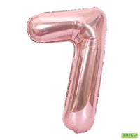 34" ROSE GOLD NUMBER MYLAR/FOIL BALLOON