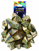 6" STAR BOW GOLD HOLOGRAPHIC