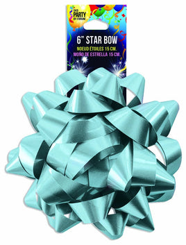 6" STAR BOW LACUER LIGHT BLUE