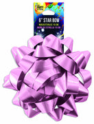 6" STAR BOW LACQUER LIGHT PINK