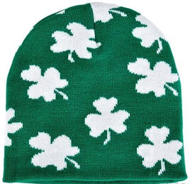 Shamrocks Around Beanie Hat