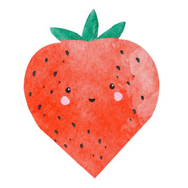 Strawberry Fields Strawberry Shaped Napkins 16 ct. 