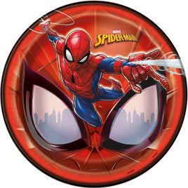 Spider-Man Round 9 Dinner Paper Plates  8ct.
