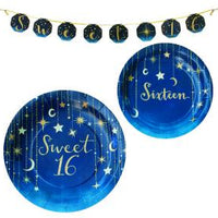 Sweet 16 Starry Night Foil Print Banner 1 ct. 