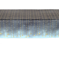Black Star Starry Night Paper Tablecover Plastic Lined 54 in. X 108 in.  1 ct. 