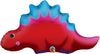 21" Cute and Colorful Stegosaurus Foil Balloon