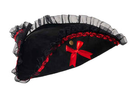 Tri Corner Lace Pirate Hat