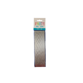 Silver Foil Paper Straws  10ct.
