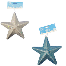 Christmas Glitter Foam Star Ornament -Large