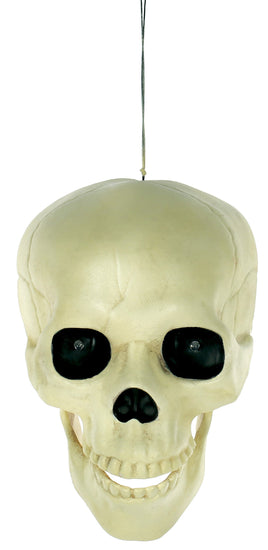 GLOW IN THE DARK ANIMATED HANGING SKULL