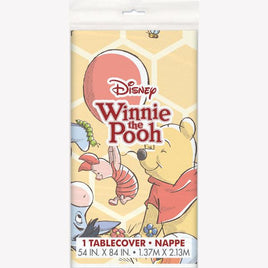Disney Winnie the Pooh Rectangular Plastic Table Cover 54 in. X 84 in.   1 ct.