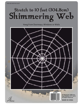 10' SHIMMERING WEB - WHITE