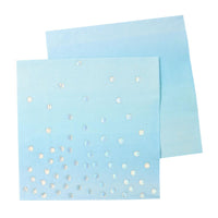 Blue Iridescent Cocktail Napkin - 20 ct.   3ply