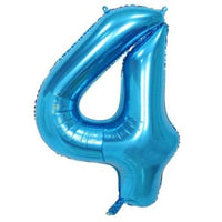 34" BLUE NUMBER MYLAR/FOIL BALLOON