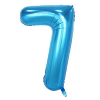 34" BLUE NUMBER MYLAR/FOIL BALLOON