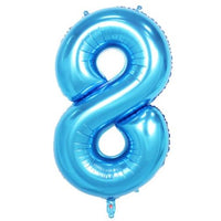 34" BLUE NUMBER MYLAR/FOIL BALLOON