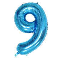 34" BLUE NUMBER MYLAR/FOIL BALLOON
