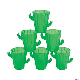 Plastic Cactus Shot Glasses