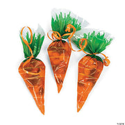 Carrot Shaped Cellophane Bags