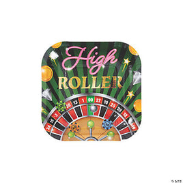 Casino Night Paper Dessert Plates 8ct.