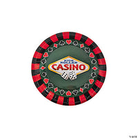 Casino Paper Dessert Plates 8 ct.