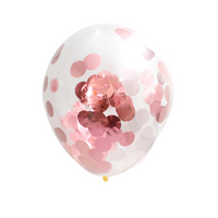 12" Confetti Latex Balloons 4 ct.