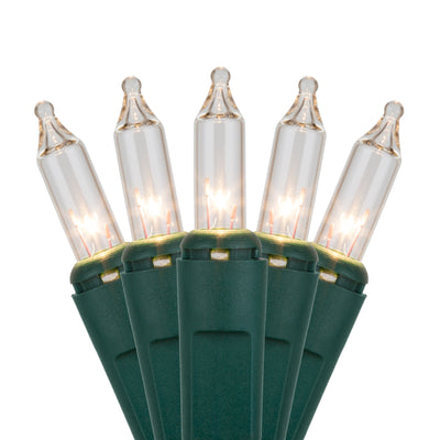Clear Bulb Green Wire Light Set