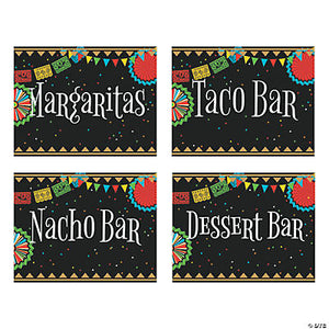 Fiesta Party Food Signs